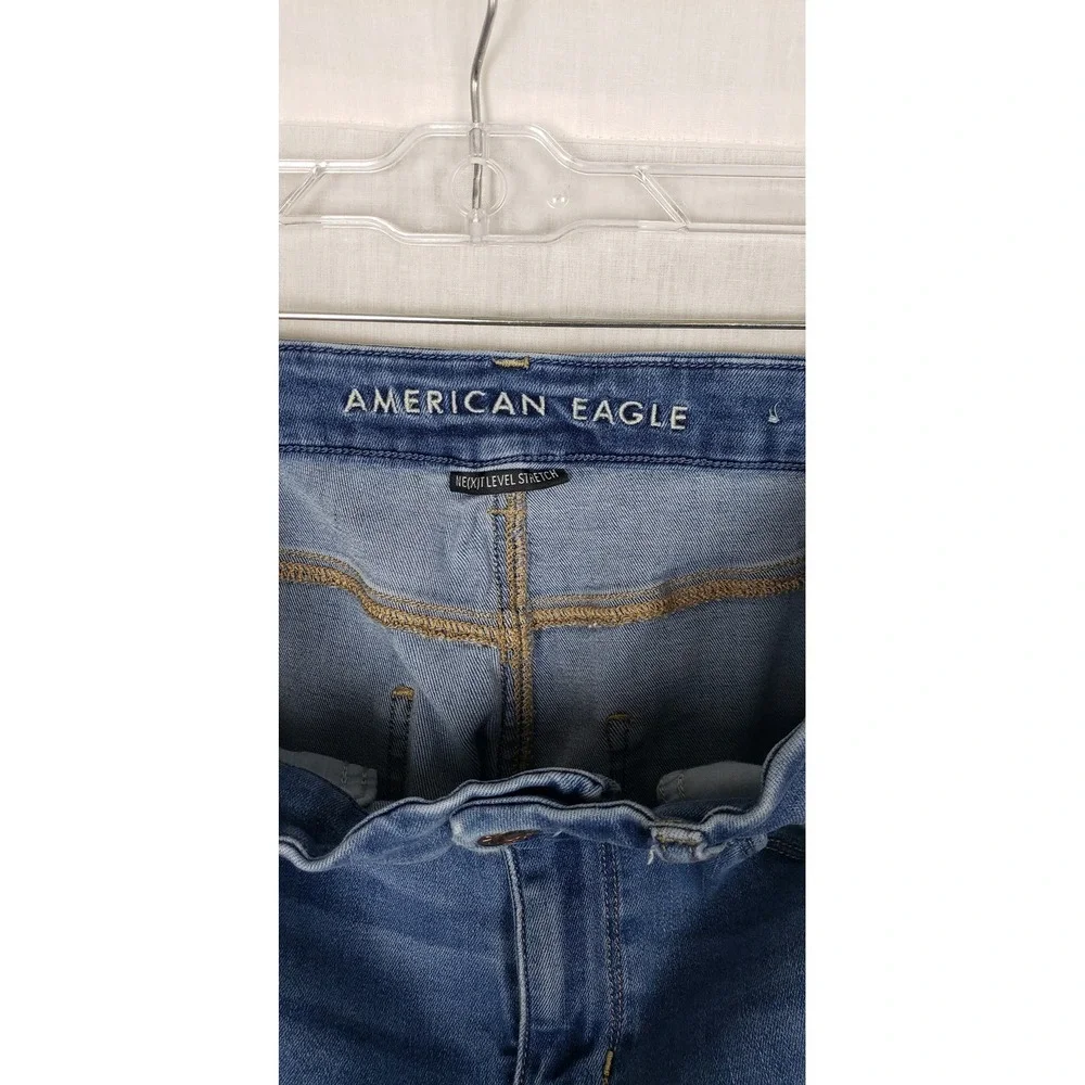 American Eagle Outfitters Curvy Hi Rise Skinny Jeans Medium Wash Size 10 Regular